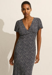 Short Sleeve Bias Dress - Dandelion - Matteau